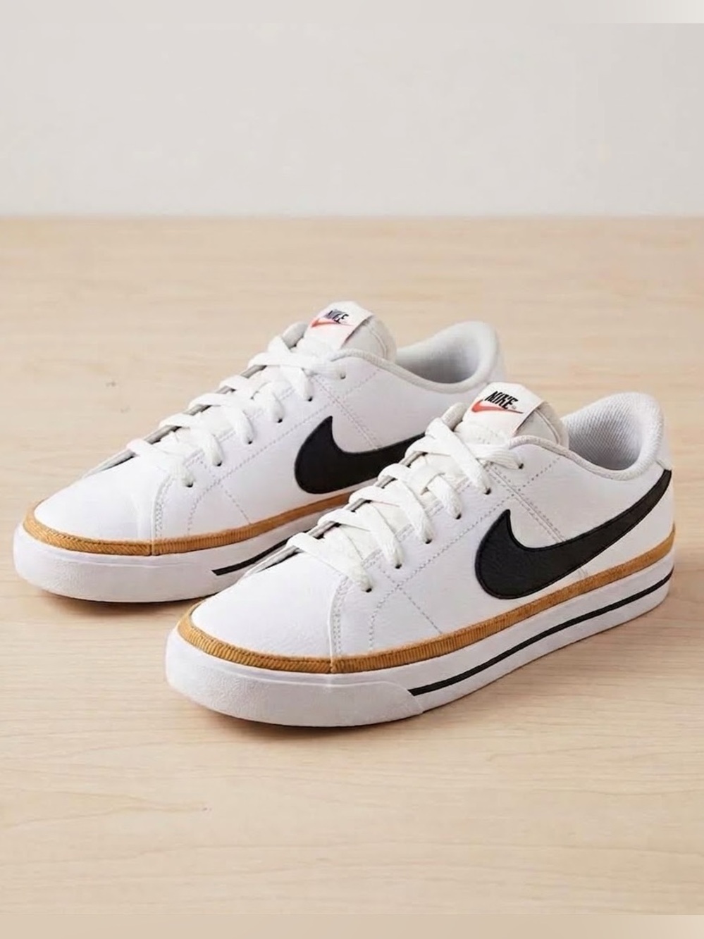 Nike Court Legacy Next Nature White Black Desert Ochre Men's Size 10 Classic
